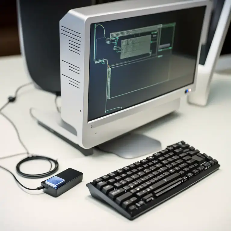 Visual representation of "gadget" - A small device or machine with a specific purpose that is related to computer technology.