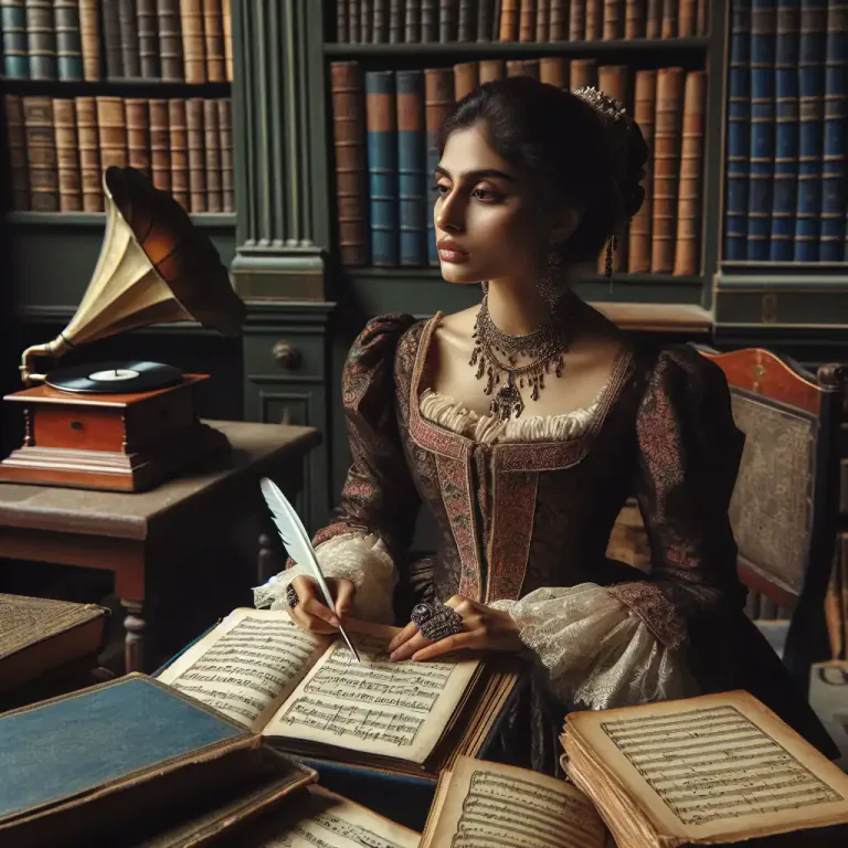 Visual representation of "musicologist" - A person who writes about the history and theory of music