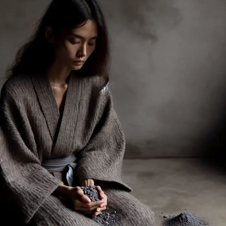 Visual representation of "sackcloth" - a symbol of penance or mourning