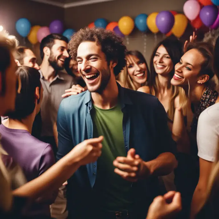Visual representation of "a good/bad mixer" - A person who socializes well or poorly with others