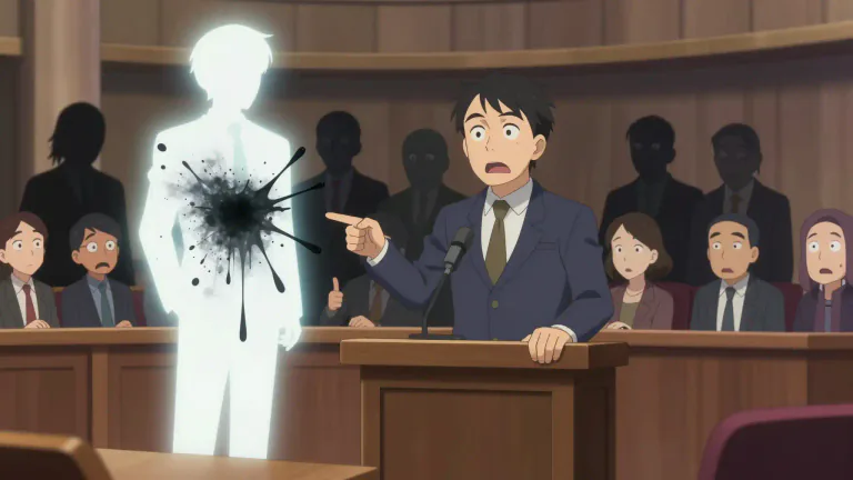 Visual representation of "smear" - to damage someone's character or reputation by spreading false stories about them