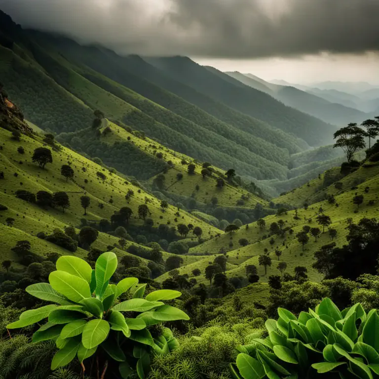 Visual representation of "ghat" - A mountain range or a pass especially in India.