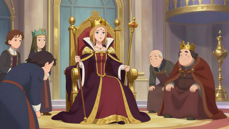 Visual representation of "regent" - A person who rules instead of a king or queen, because the king or queen is sick, young, or not able to rule.