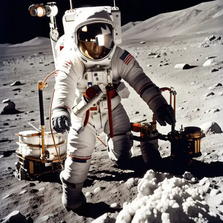 Visual representation of "lunar" - Pertaining to the branch of science that studies the moon.