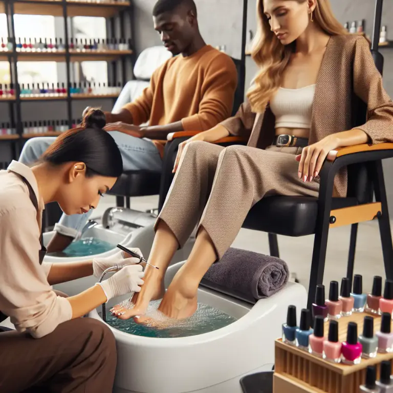 Visual representation of "pedicure" - The job or activity of providing pedicure treatments to people.