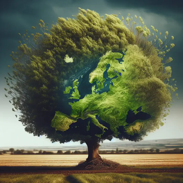 Visual representation of "across" - In every part of something
