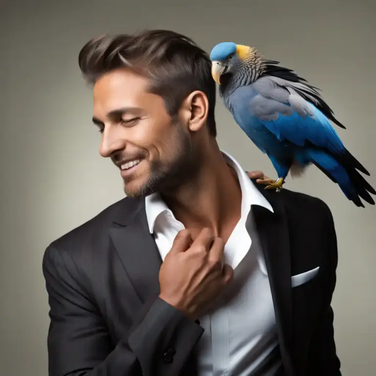Visual representation of "plume" - To preen or congratulate oneself