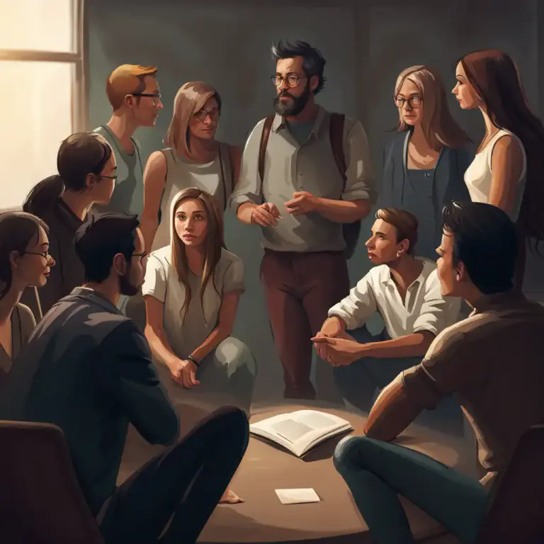 Visual representation of "distant" - Not immediately connected with something