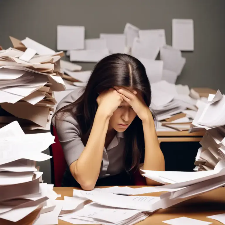 Visual representation of "wear down" - To make someone feel tired or less determined after a long period of stress.