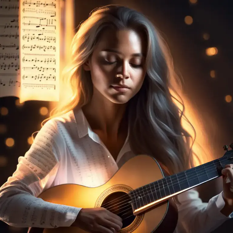 Visual representation of "acoustic" - Relating to acoustic guitars