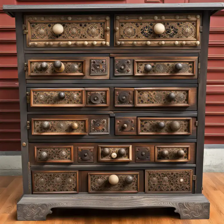 Visual representation of "boss" - A decorative knob or protuberance, especially on a piece of furniture or building.