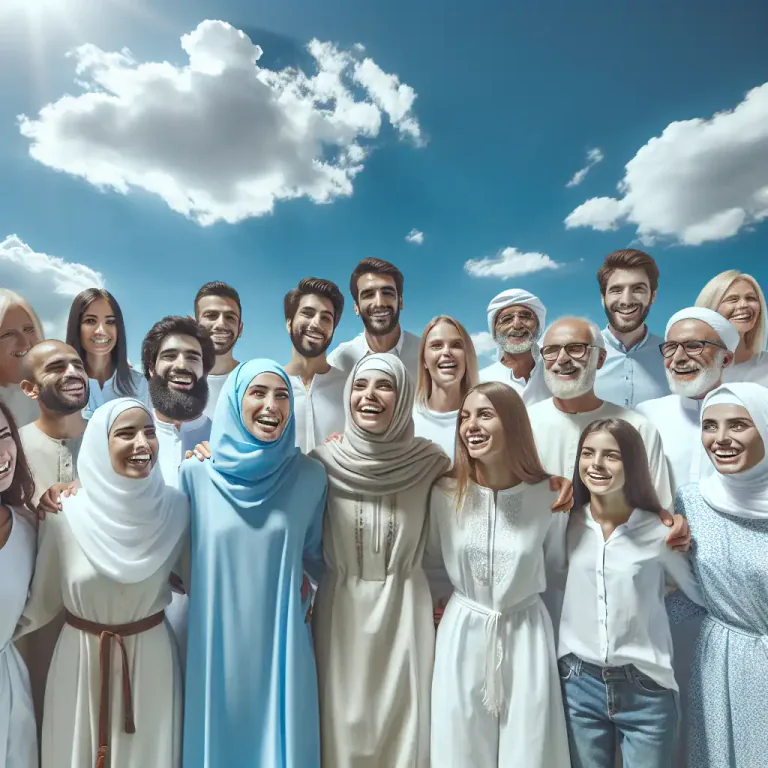 Visual representation of "white" - Belonging to or associated with a racial group having light skin coloration.