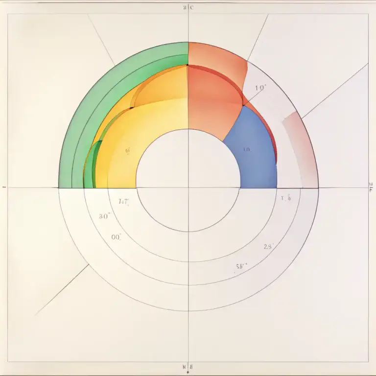 Visual representation of "sector" - A part of a circle bounded by two radii and the included arc.