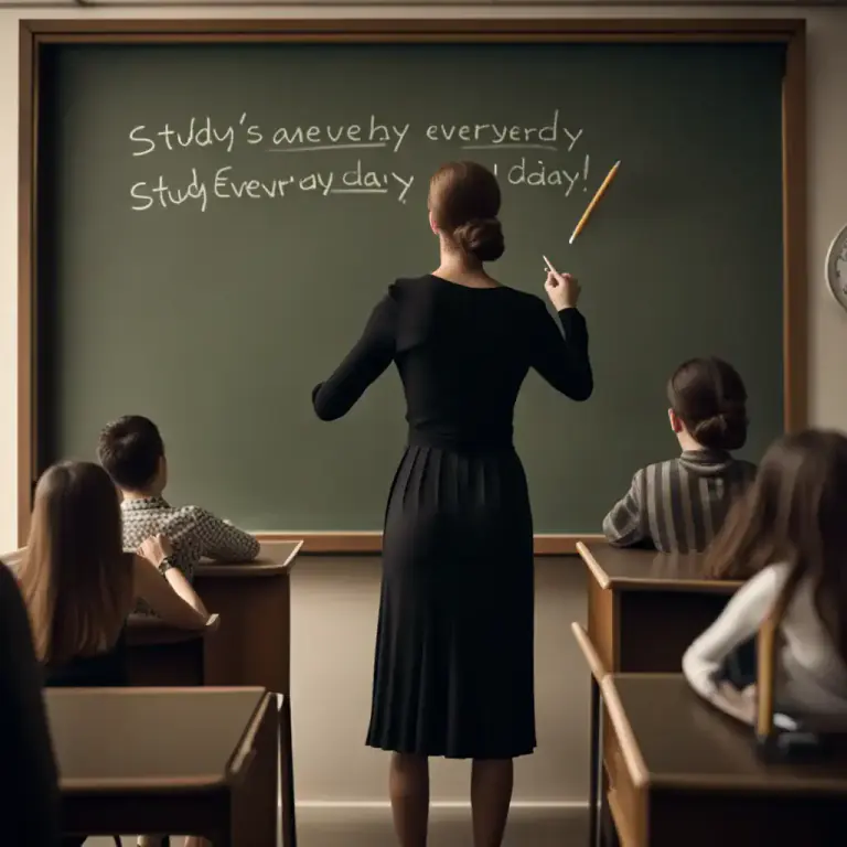 Visual representation of "drum out" - To repeat something constantly to make someone remember it