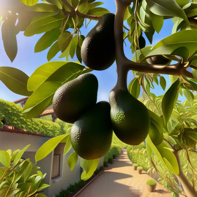 Visual representation of "avocado" - The tree that produces the avocado fruit, native to Central and South America.