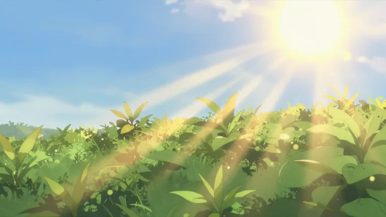 Visual representation of "sunlight" - The light that comes from the sun