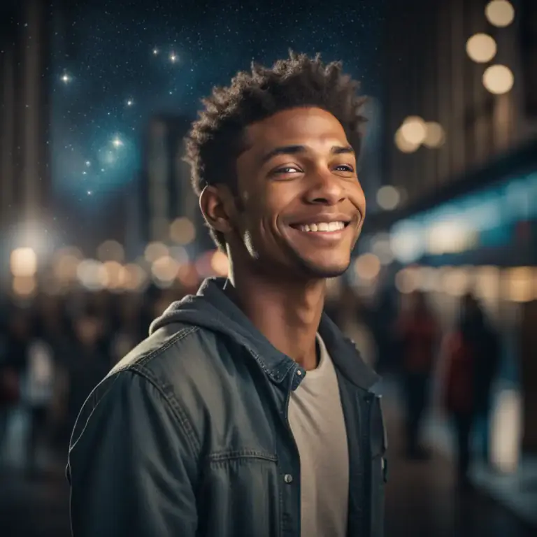 Visual representation of "stars in your eyes" - Feeling ambition or excitement about your future