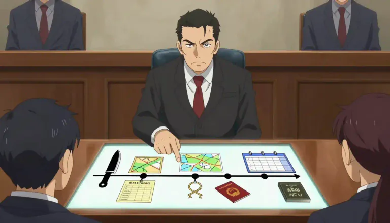 Visual representation of "premeditation" - The action of planning something, especially a crime, in advance