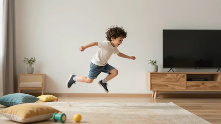 Visual representation of "hyperactive" - Acting or behaving in a very active, fast or energetic way.