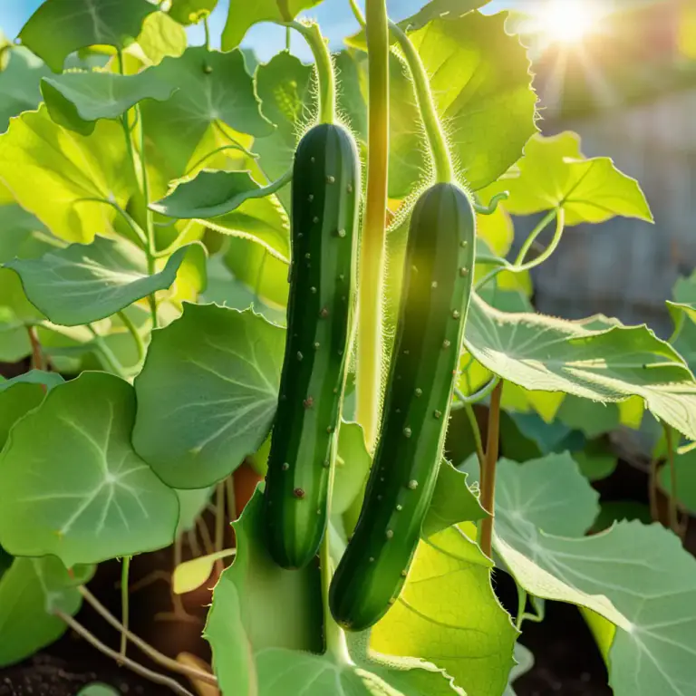 Visual representation of "cucumber" - The plant that produces this vegetable
