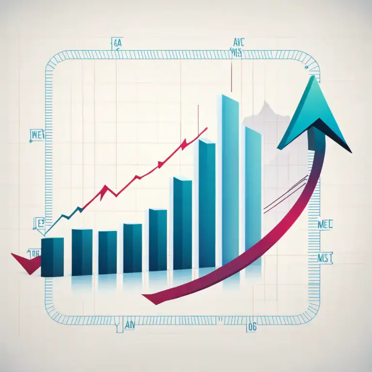 Visual representation of "profit" - In a financial context, to make a financial gain, especially from a business.