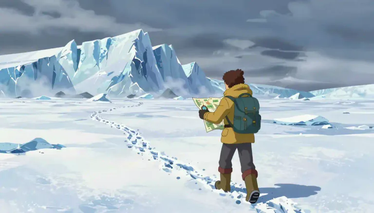 Visual representation of "exploration" - The act of searching or travelling with the goal of discovering something new