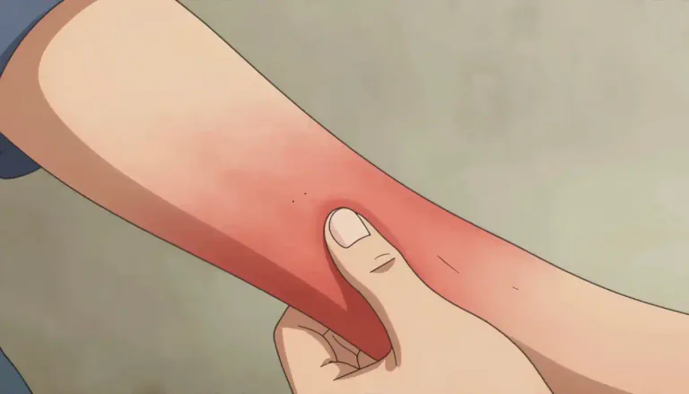 Visual representation of "pruritus" - An annoying feeling that makes you want to scratch a part of your body.