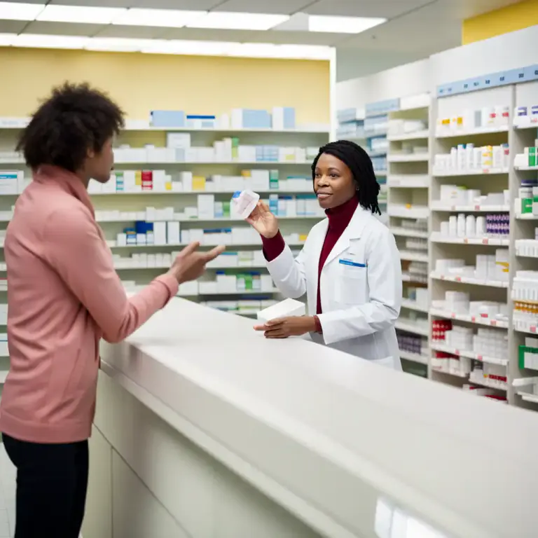 Visual representation of "pharmacist" - A person who gives advice about health and the effects of drugs.