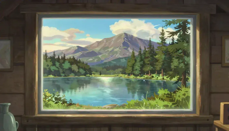 Visual representation of "view" - What you can see from a particular place.