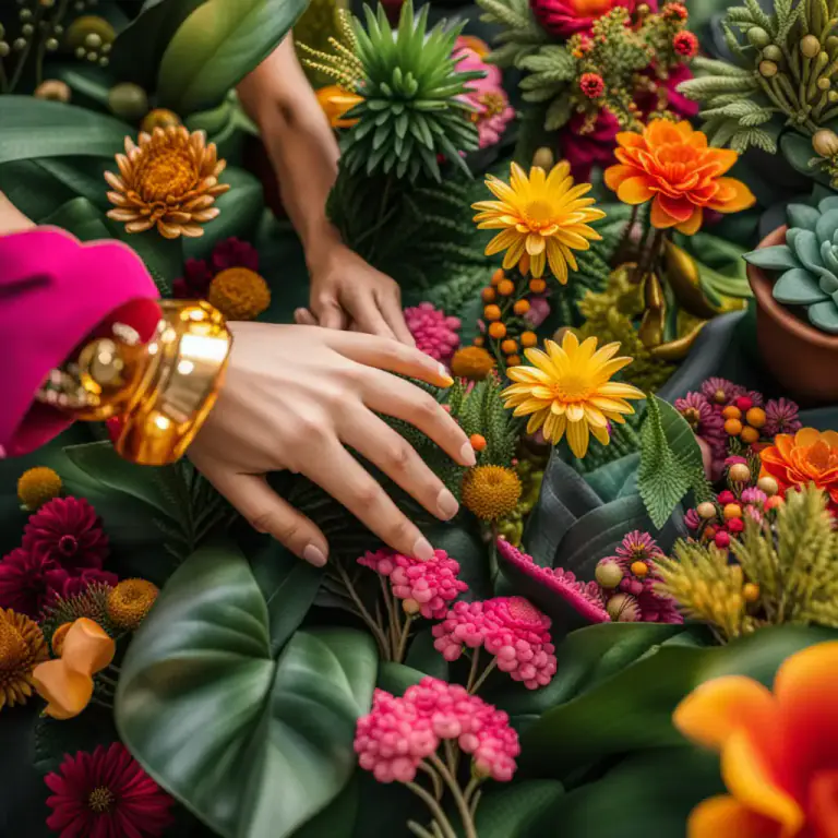 Visual representation of "gild the lily" - To add unnecessary ornamentation or embellishment to something already beautiful or perfect.