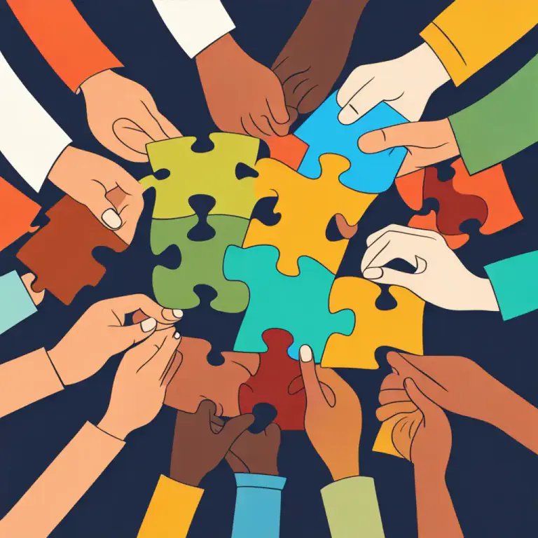 Visual representation of "in common" - Shared by all involved
