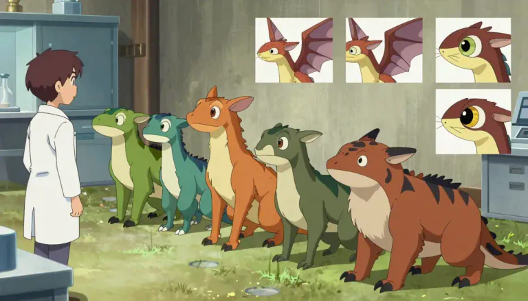 Visual representation of "phenotypic" - Describing the characteristics exhibited by an organism, it encompasses attributes such as morphology, behavior, and physiology.