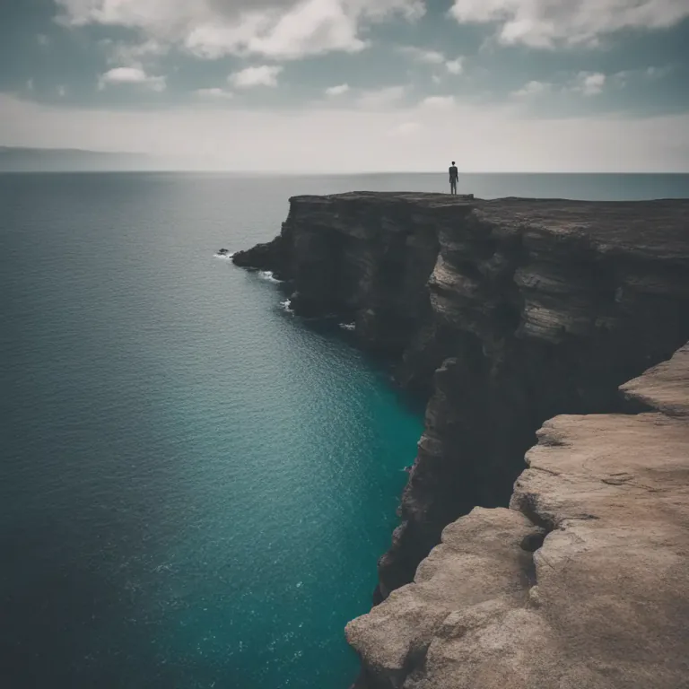 Visual representation of "be a devil" - To decide to do something risky or adventurous for fun or thrill.