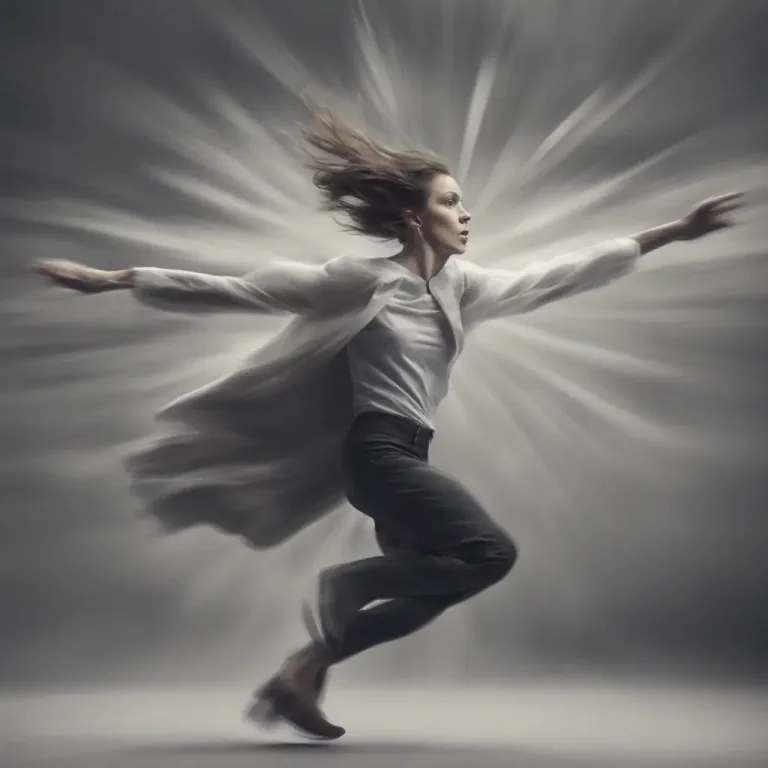 Visual representation of "go flying" - To move or fall through the air suddenly, especially due to impact or force.