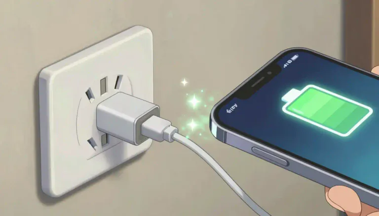 Visual representation of "charger" - A device used to put energy into a battery