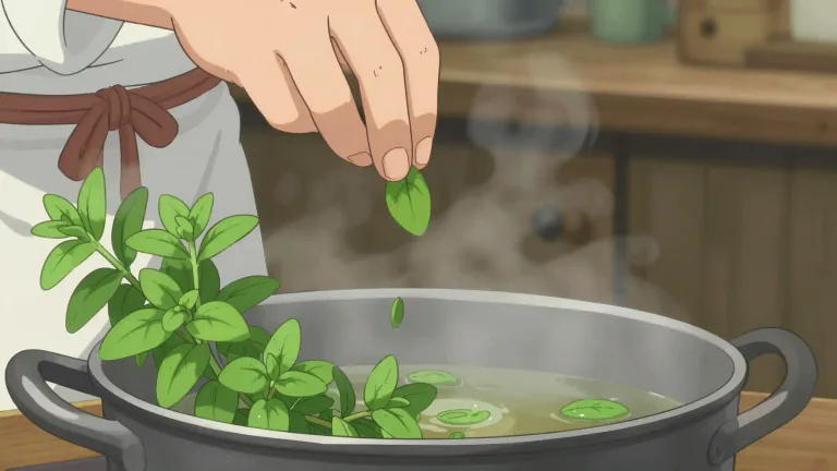 Visual representation of "marjoram" - A type of herb used in cooking for flavoring.