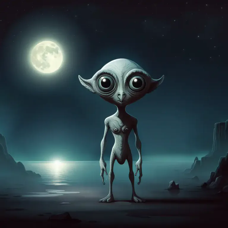 Visual representation of "alien" - A creature from outer space
