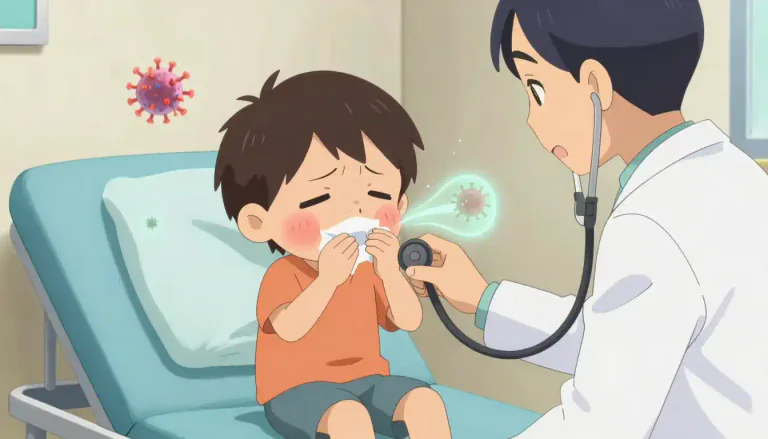 Visual representation of "parainfluenza" - Parainfluenza refers to a set of viruses that can lead to respiratory infections, commonly affecting children and leading to symptoms like fever, cough, and wheezing.