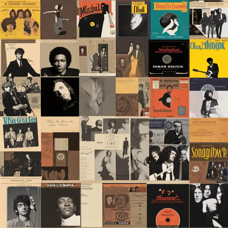 Visual representation of "songbook" - A body of work or collection of songs or compositions by a particular artist or composer.