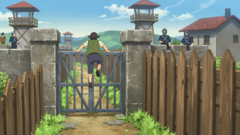 Visual representation of "barrier" - An obstruction designed to prevent escape or intrusion