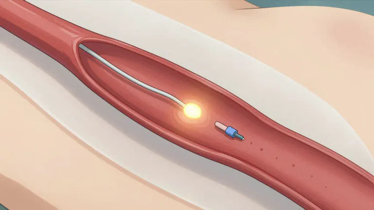 Visual representation of "endovascular" - Endovascular techniques are often used to treat conditions within the vascular system without large incisions.