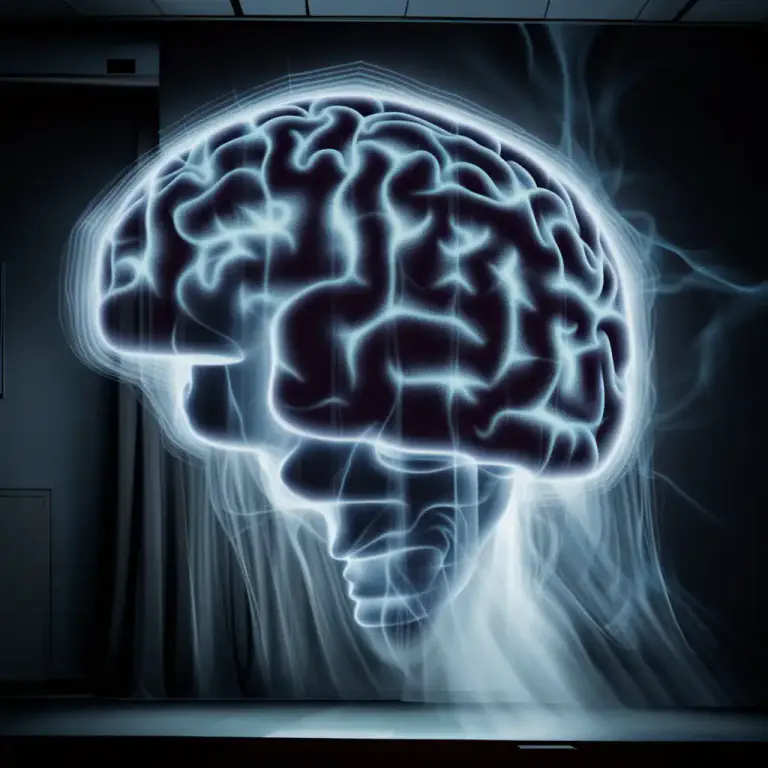 Visual representation of "stick in your mind" - To make a strong and lasting impression.