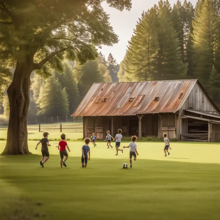Visual representation of "infield" - The area of land surrounding a house or building