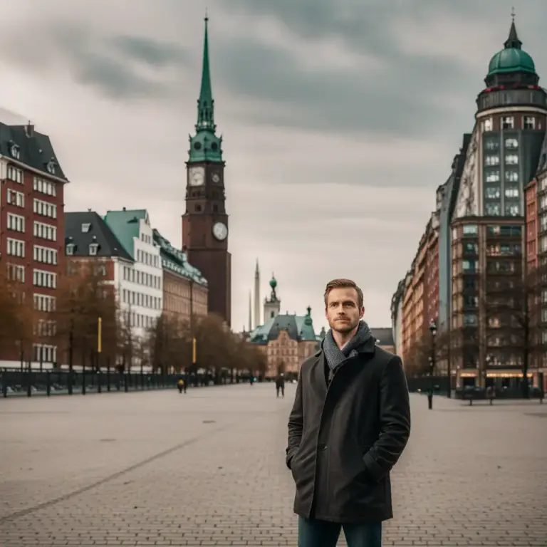 Visual representation of "hamburger" - a resident or native of Hamburg, city in Germany