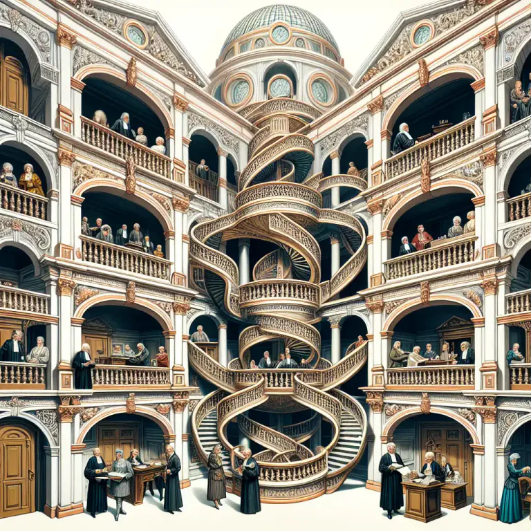 Visual representation of "edifice" - Something that is intricate or complex like a structure.