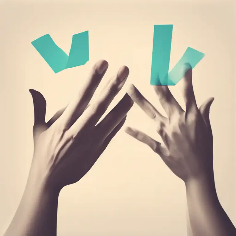 Visual representation of "give somebody five" - To slap hands with someone, generally in a downward motion, as a greeting or celebration.