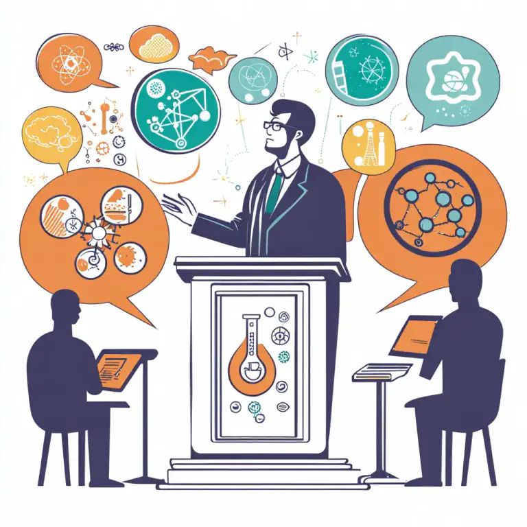 Visual representation of "range over" - To deal with a wide variety of topics or subjects