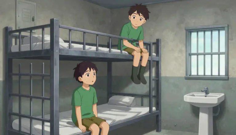 Visual representation of "cellmate" - A person who shares a cell in a prison or jail with another inmate.