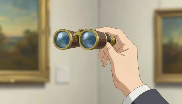 Visual representation of "lorgnette" - A pair of glasses that is held up to the eyes using a long handle.
