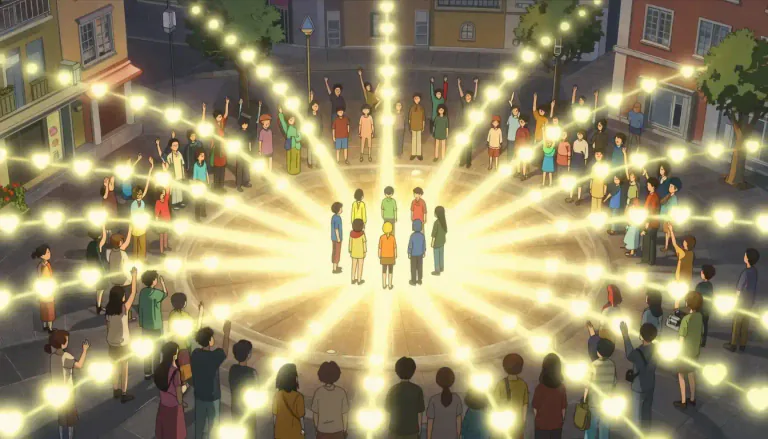 Visual representation of "groundswell" - A strong, increased feeling or opinion among a large group of people.